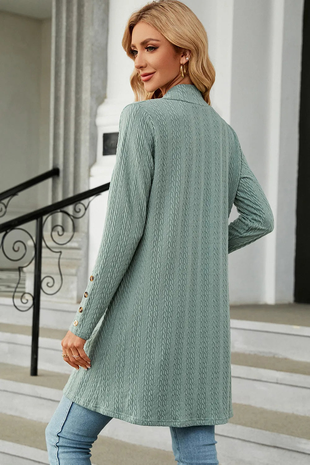 Open Front Long Sleeve Cardigan (30)