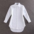 Oversized Shirt Loose Mid-length variant CJNSSYCS10302-White-4XL|CJNSSYCS10302-White-3XL|CJNSSYCS10302-White-L|CJNSSYCS10302-White-XXL|CJNSSYCS10302-White-5XL|CJNSSYCS10302-White-M|CJNSSYCS10302-White-XL|CJNSSYCS10302-White-S