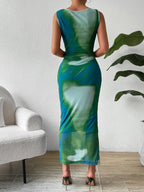 Slit Round Neck Midi Tank Dress (13)