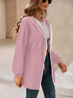 Outdoor Waterproof Long Sleeve Hooded Windbreaker (8)