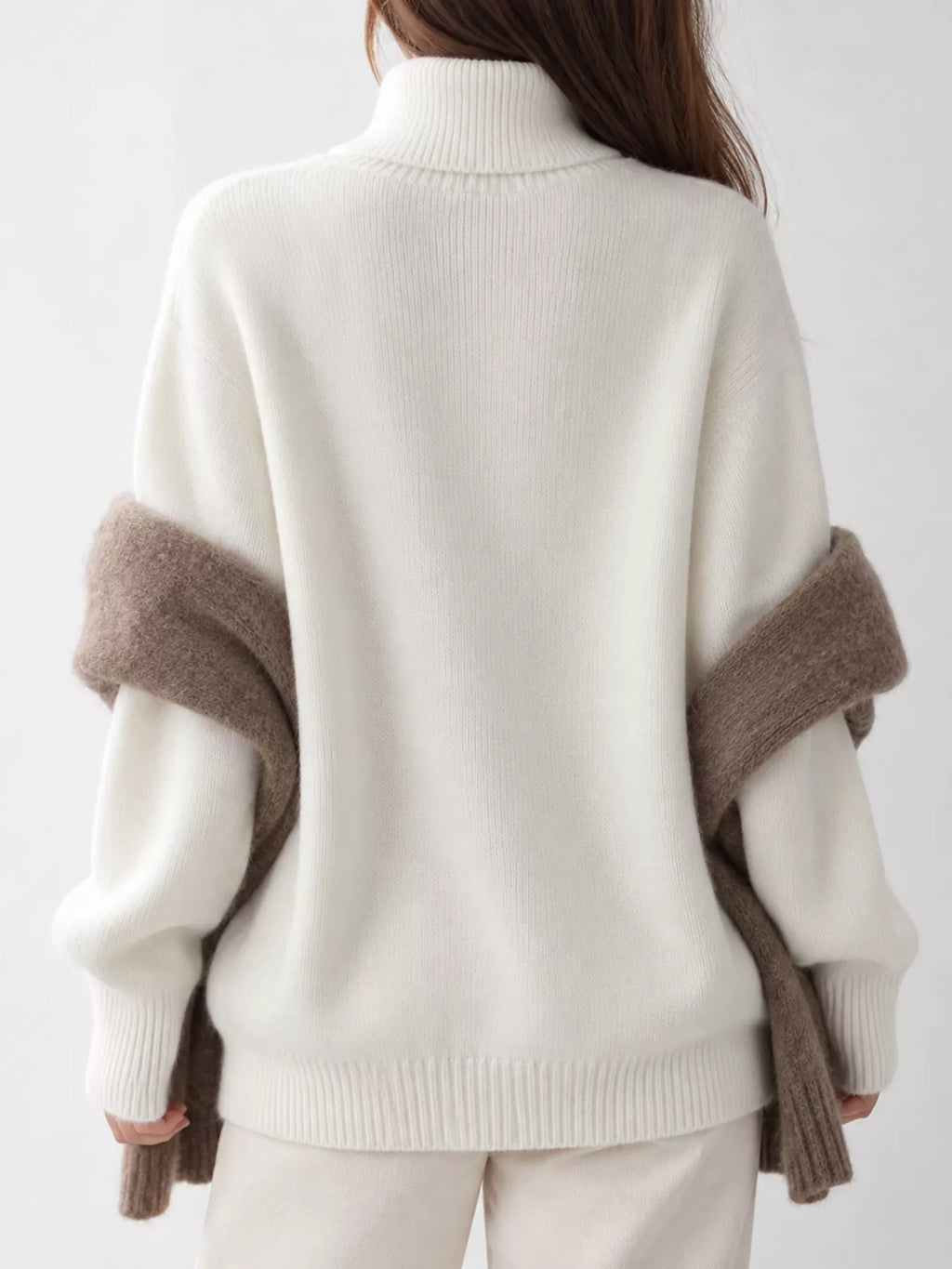 Turtleneck Dropped Shoulder Sweater (32)