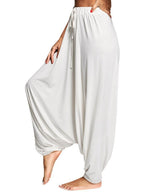 Tied Mid Waist Long Harem Pants (5)