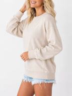 Crew Neck Raglan Sleeve Sweatshirt (20)