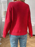 Bow Round Neck Long Sleeve Sweater (5)