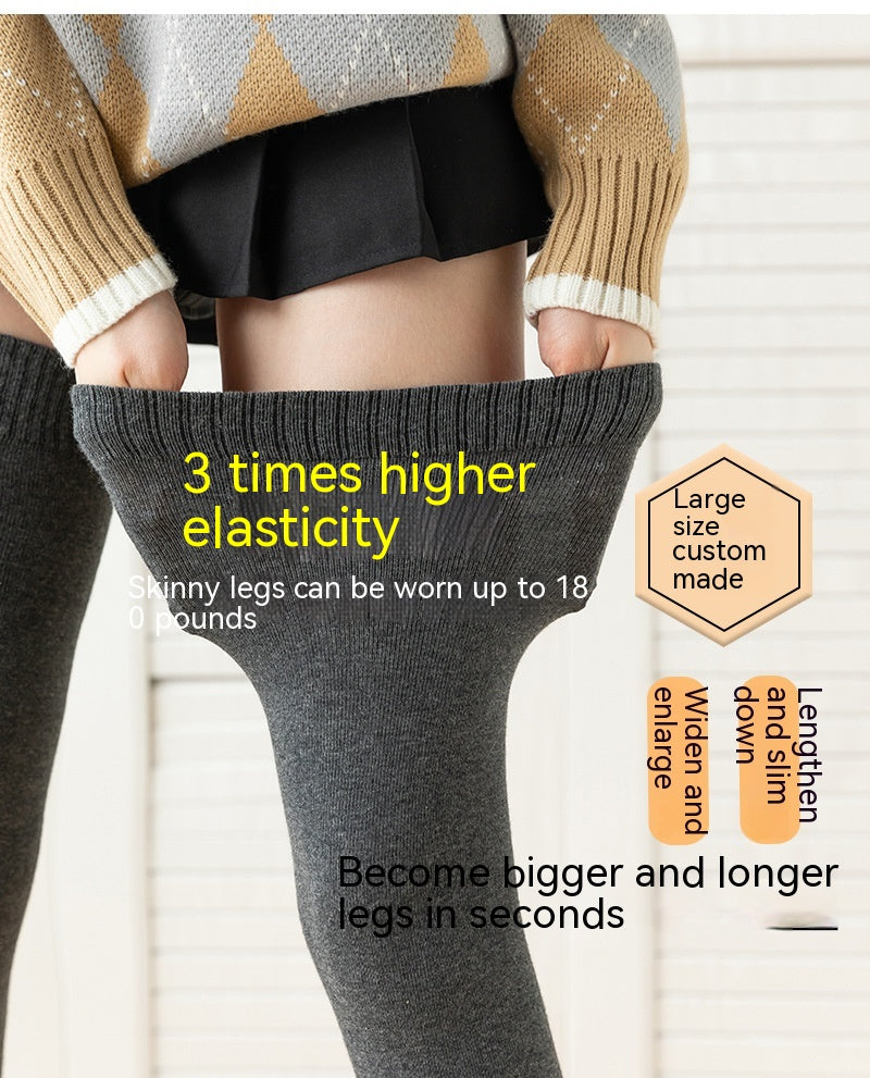Lengthened Overknee Cotton Socks photo 1