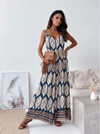 Printed Spaghetti Strap Wide-leg Jumpsuit (13)