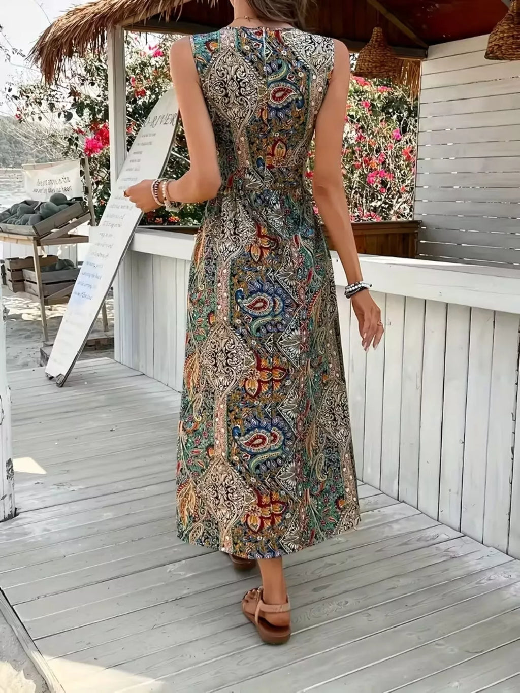 Paisley Print Sleeveless Romper (16)