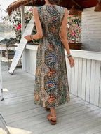 Paisley Print Sleeveless Romper (16)