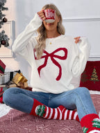 Bow Round Neck Sweater (4)