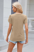 V-neck Short Sleeve T-shirt (10)