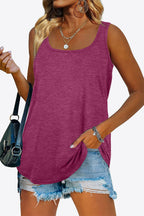 Curved Hem Square Neck Tank (21)