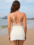 Tied Openework Halter Neck Cover-up (12)