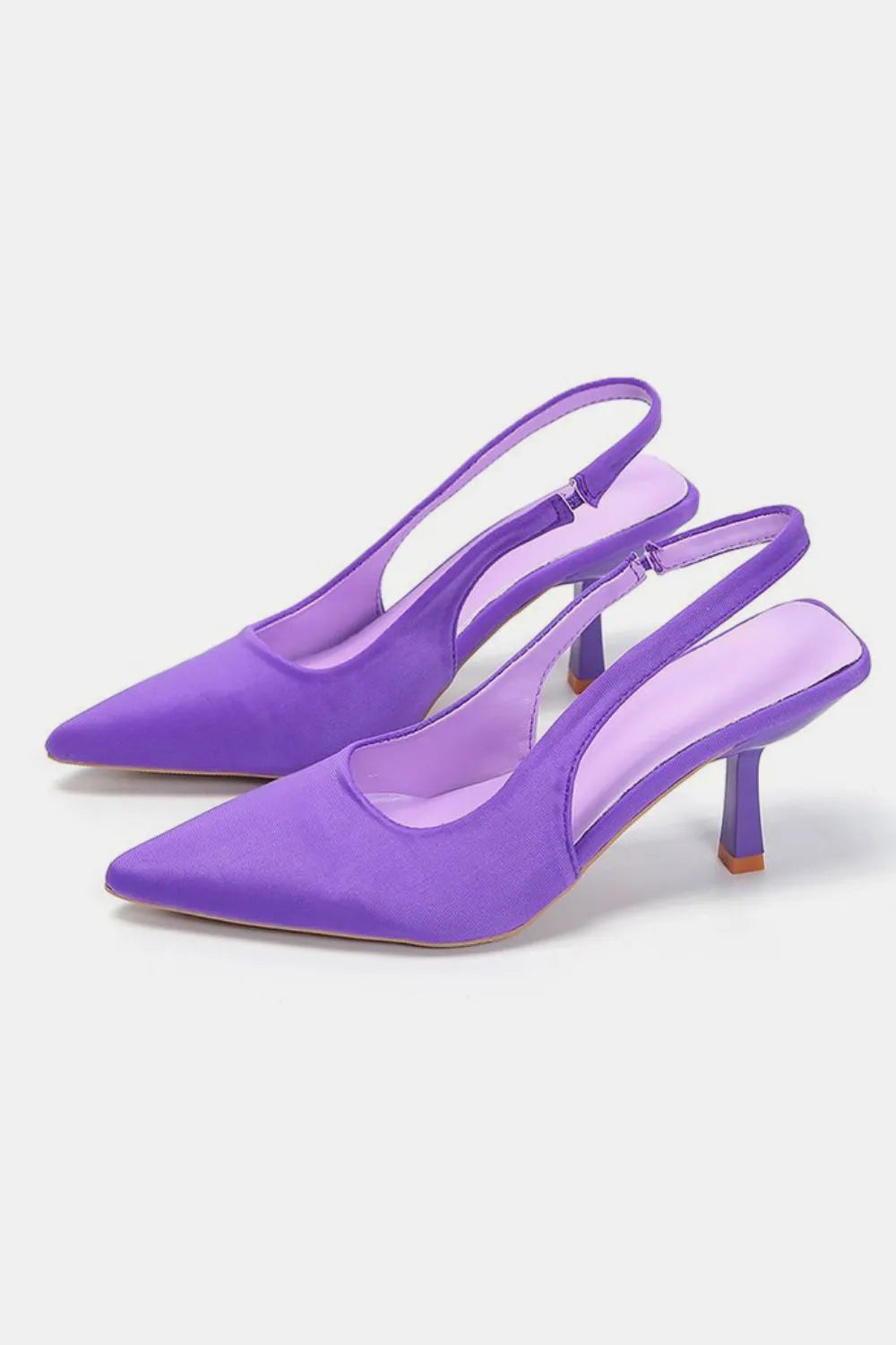 Pu Leather Point Toe Pumps (5)