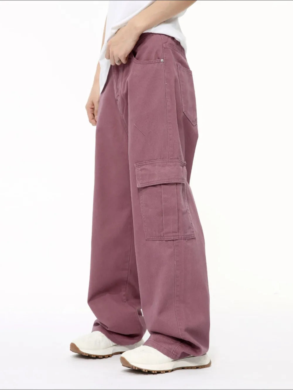Wide Leg Cargo Jeans (2)