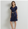 Silk Dress Nightdress variant CJNSSYSY00187-Blue-M|CJNSSYSY00187-Blue-XL|CJNSSYSY00187-Blue-L