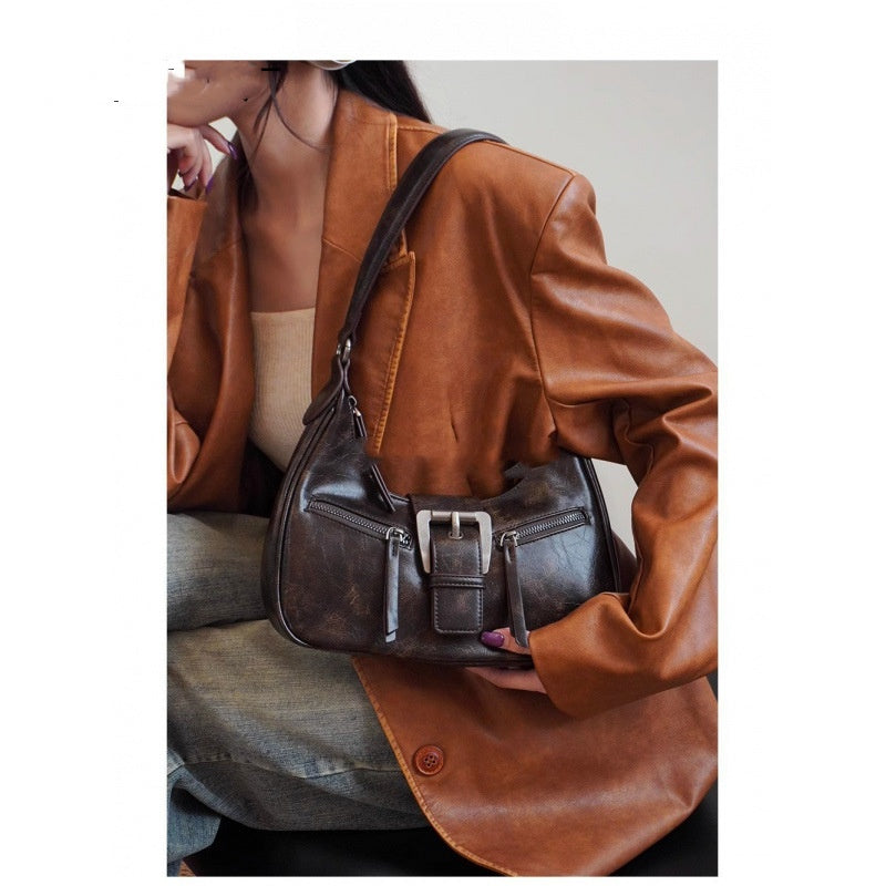 Retro Shoulder Bag Underarm Crescent Crossbody variant CJNS230214901AZ
