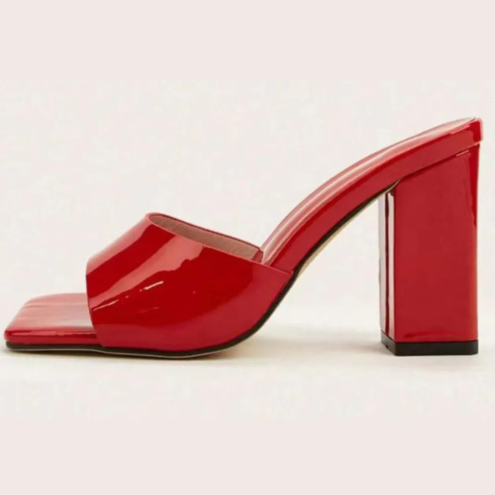 Square Toe Block Heels Sandals (5)