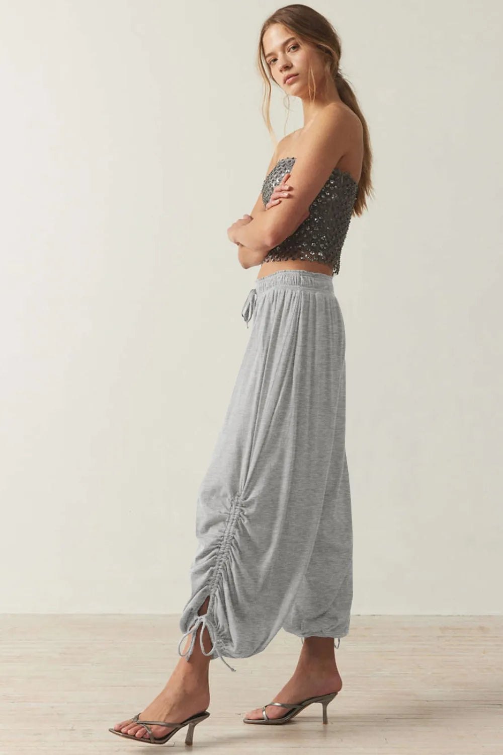 Drawstring Ruched Pants (10)