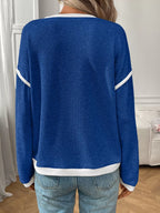 Ribbed Knit Contrast Trim Sweater (22)