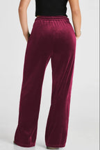 Drawstring Waist Wide Leg Active Pants (11)
