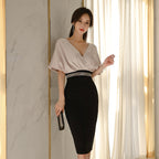 V-neck Pleated Dress photo 6