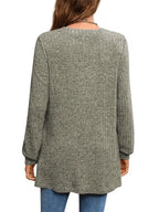 Ribbed Notched Long Sleeve T-shirt (23)
