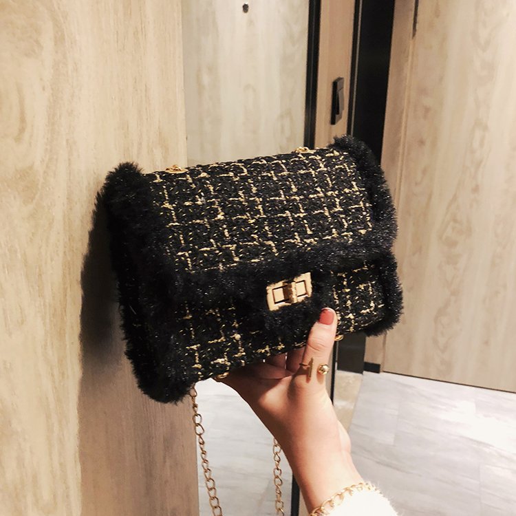 One Shoulder Printed Plaid Crossbody Bag variant CJNS228652402BY