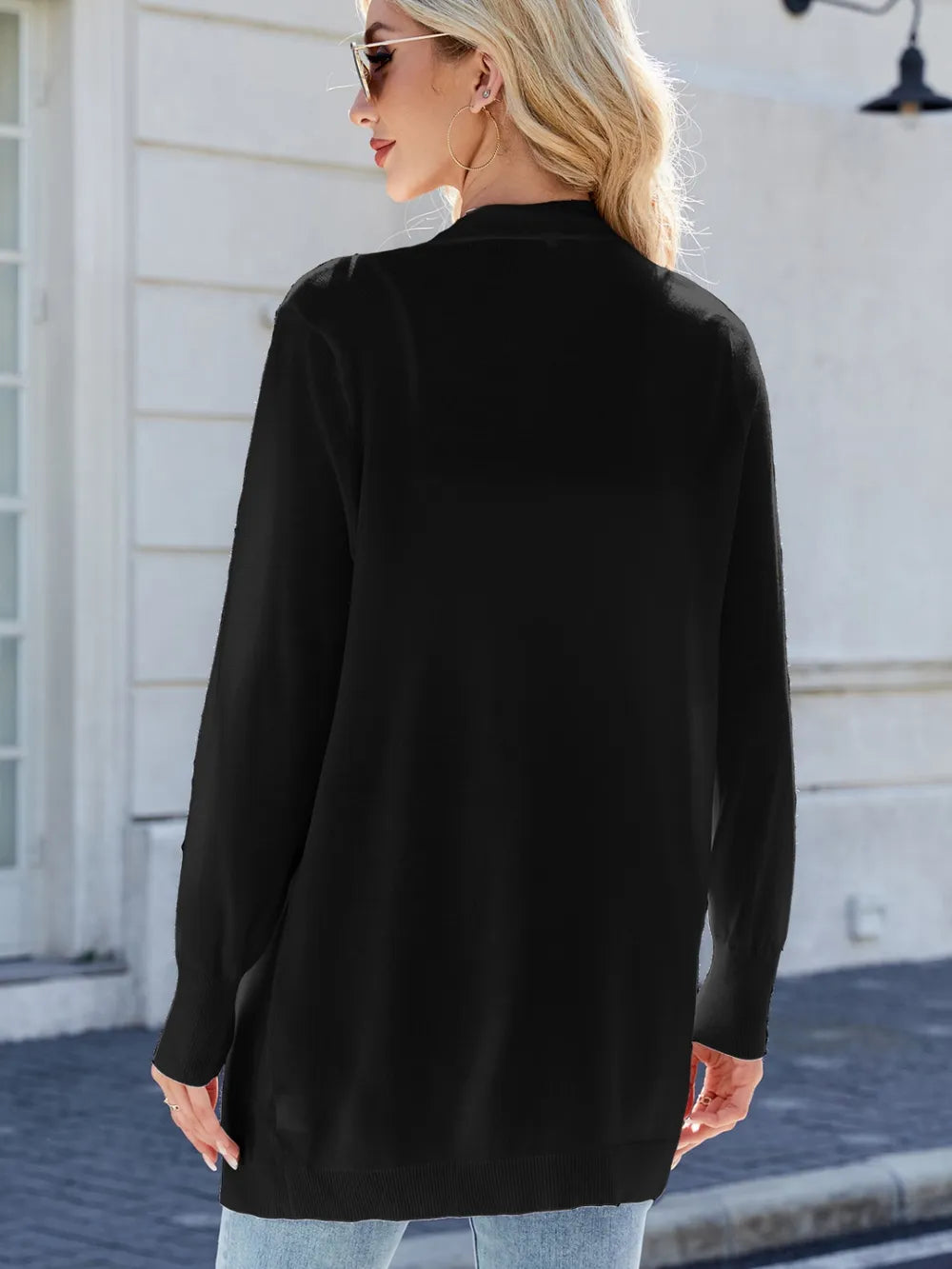 Open Front Long Sleeve Cardigan (8)