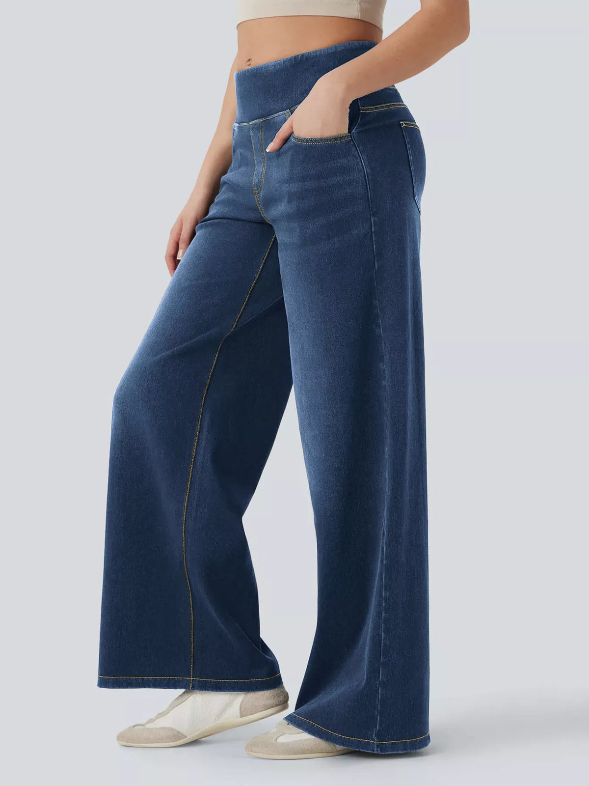 High-waisted Wide Leg Jeans (12)