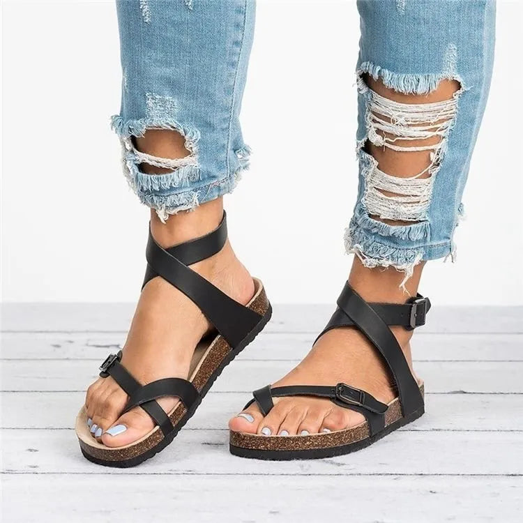 Toe Loop Flats Sandals (2)