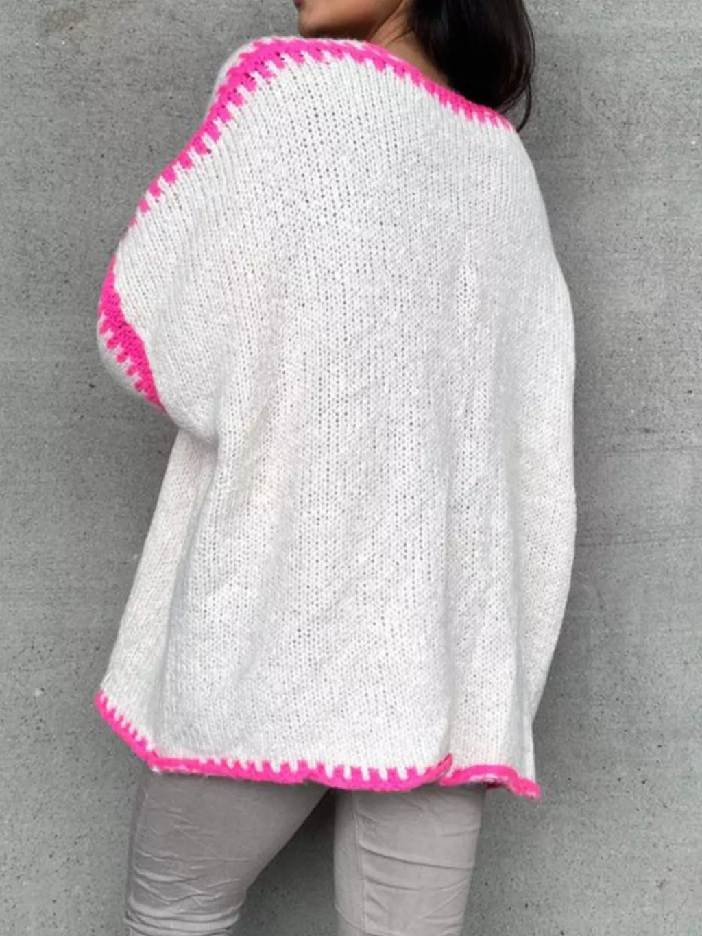 Tie Front Drop Shoulder Cardigan (12)