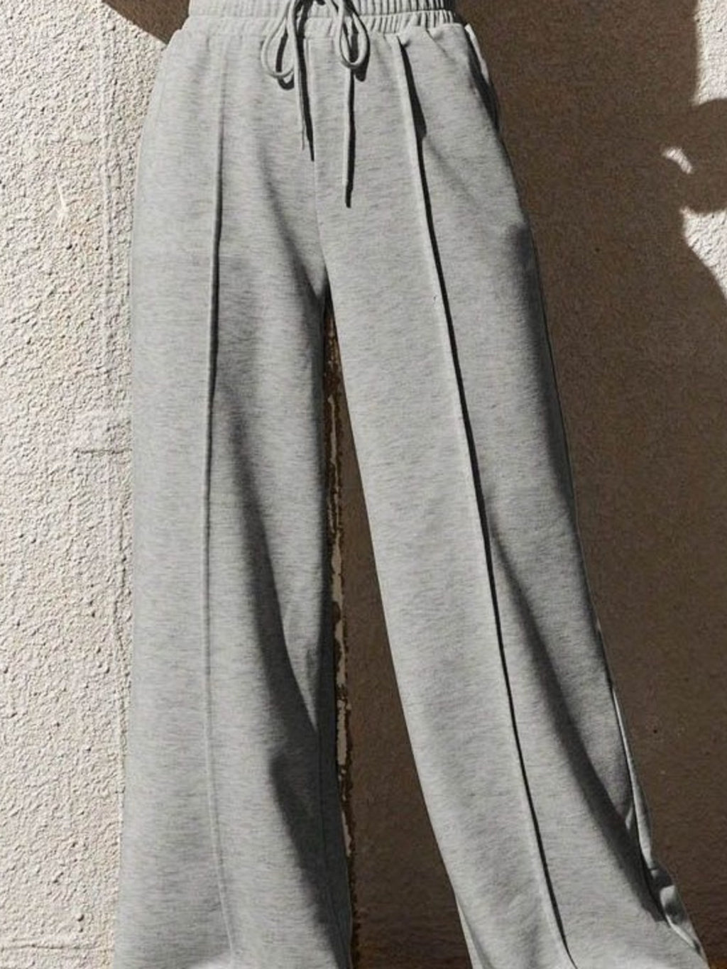 Wide Leg Drawstring Waist Pants (3)