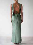 Satin Sleeveless Maxi Dress (12)