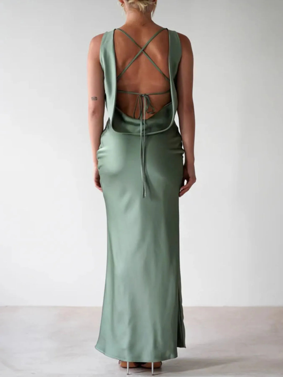 Satin Sleeveless Maxi Dress (12)