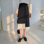 Irregular Pleated Skirt High Waist Mermaid Autumn photo 5