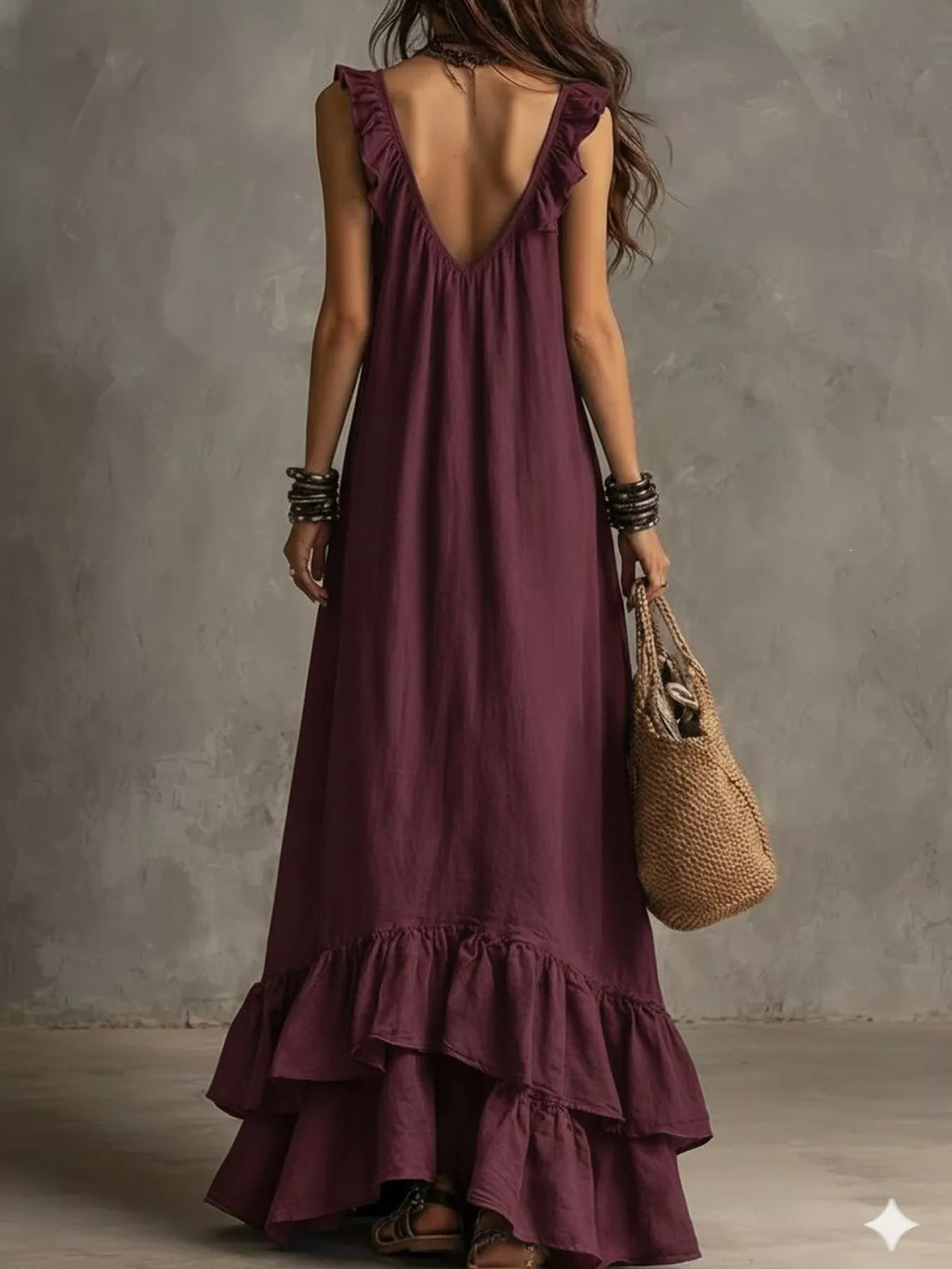 Ruffled Sleeveless Maxi Dress (10)