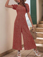 Printed Square Neck Puff Sleeve Jumpsuit (12)