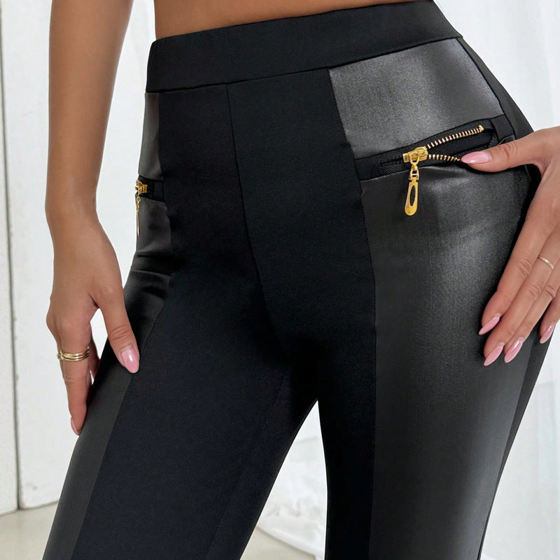 Black High Waist Stretch Pants photo 2