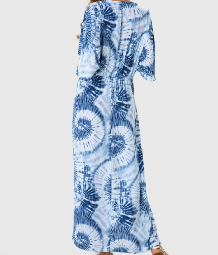 Printed V-neck Dress photo 4