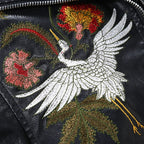 Embroidered Leather Jacket photo 3