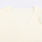 Casual V-neck Cuff Furry Knitted Dress photo 8