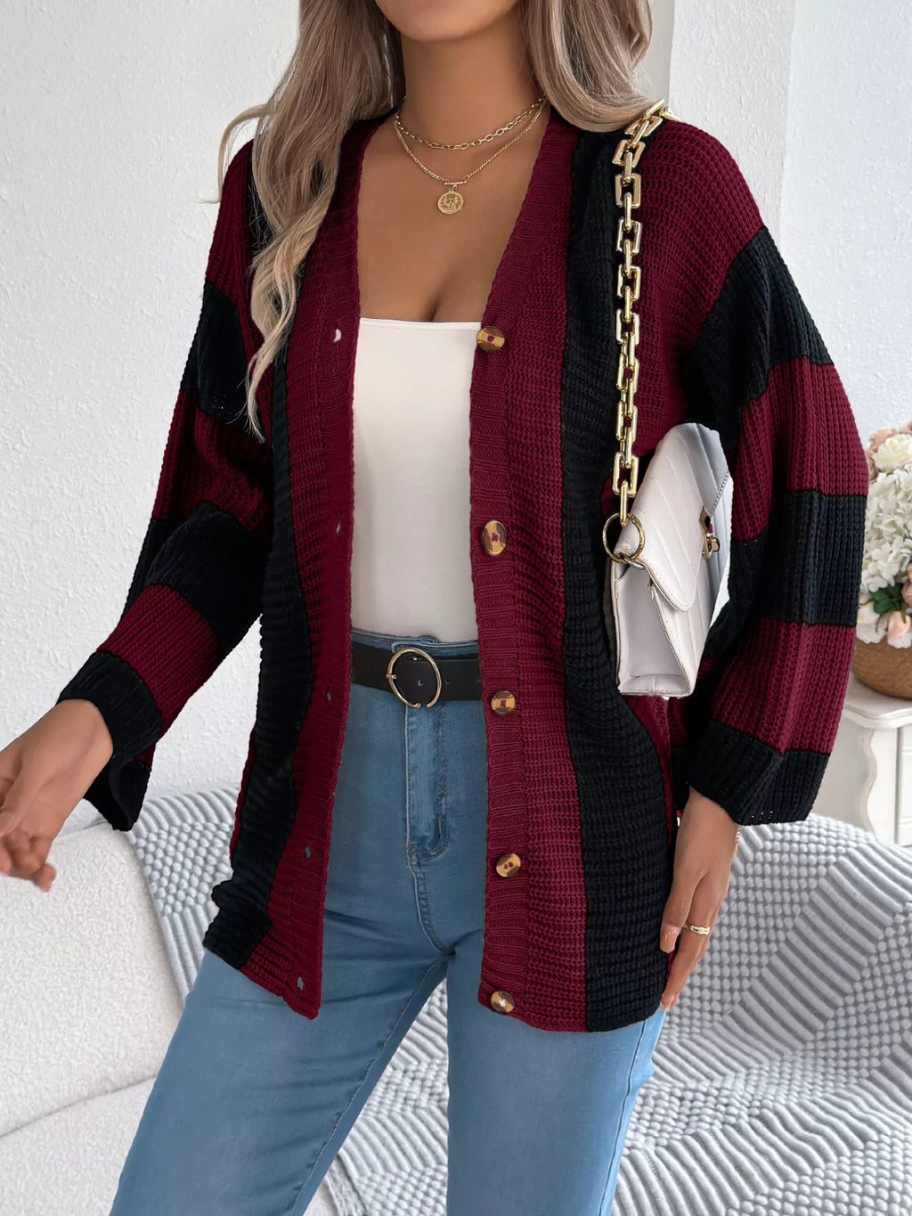 Block Button-up Cardigan (17)