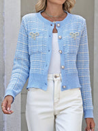 Bow Decor Button Up Cardigan (7)