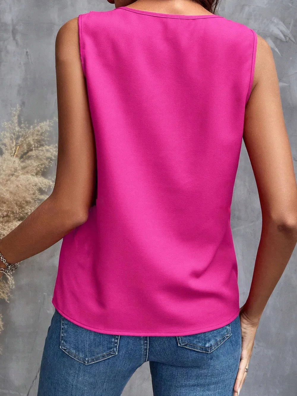 Ruffled V-neck Tank (6)