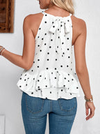 Ruffled Printed Halter Neck Cami Top (4)