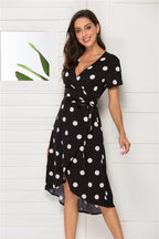 Short Sleep Polka Dot Dress photo 1