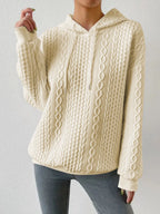 Drawstring Drop Shoulder Long Sleeve Hoodie (12)