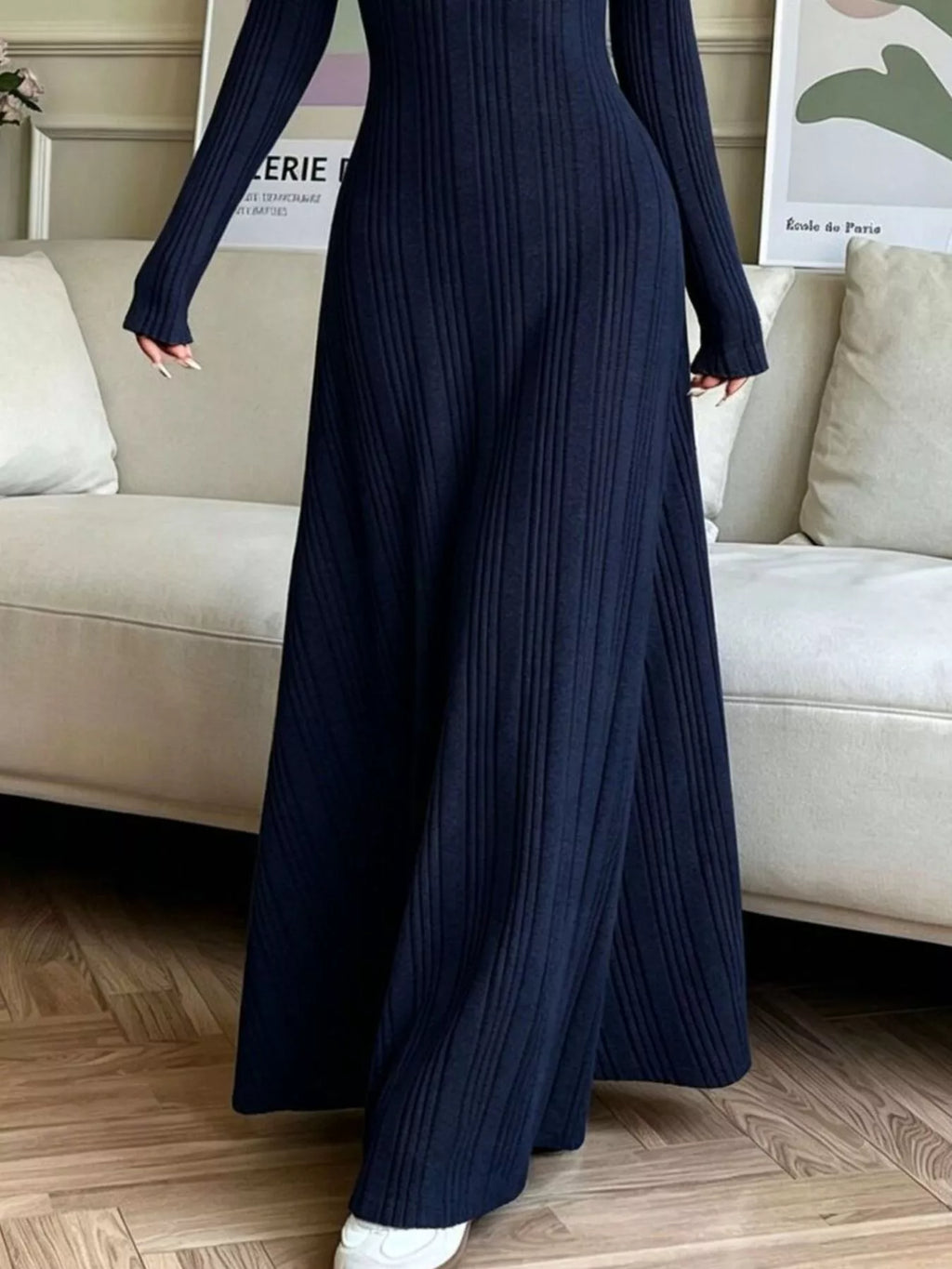 Long Sleeve Ribbed Knit Dress (15)