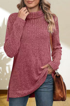 Turtleneck High Low Top (4)