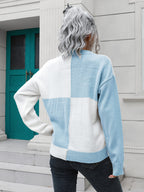 Contrast Drop Shoulder Sweater (9)